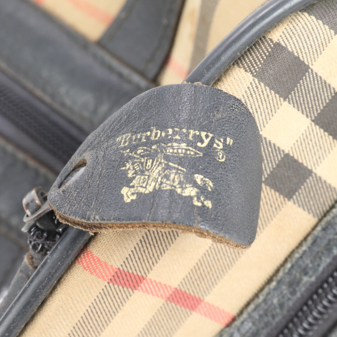 BURBERRY - バーバリー ノバ チェック ミニ ボストン レザー