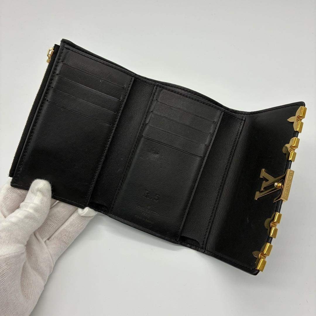 LOUIS VUITTON - ルイヴィトン カプシーヌ フラワー コンパクト 三