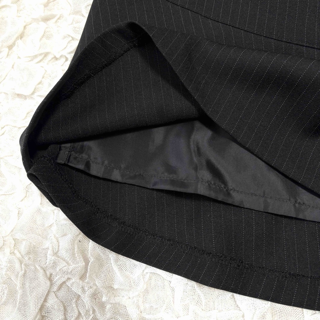 大きいサイズ 17号 Craselia スーツ 3点セット ストライプ ブラックの