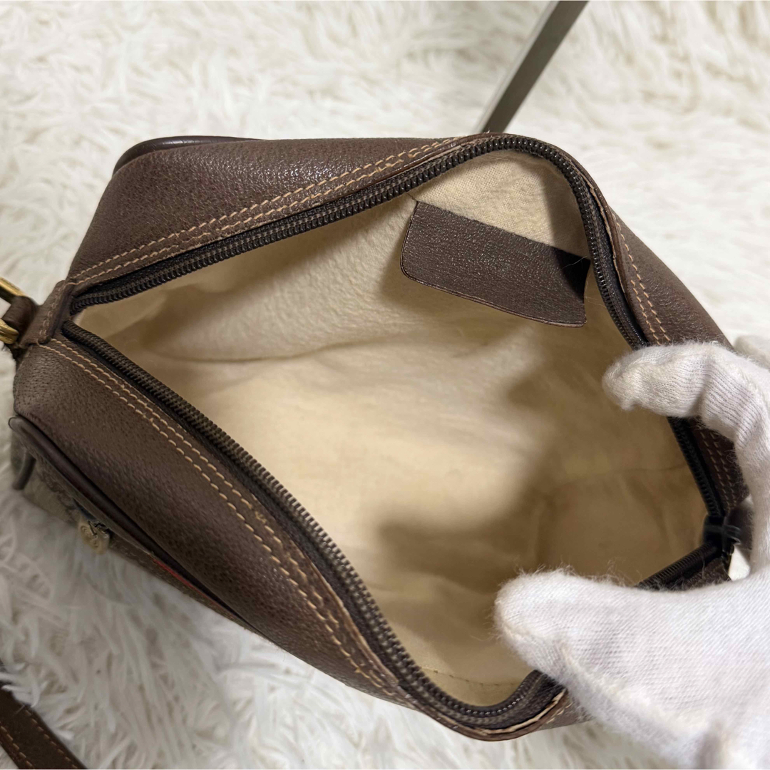 GUCCI - 希少 グッチ シェリーライン GG キャンバス レザー ショルダー