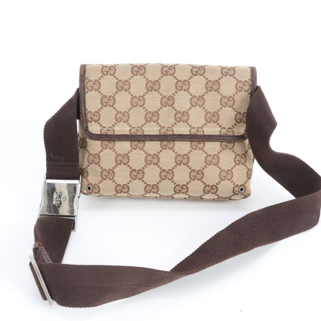 GUCCI - グッチ GGキャンバス 92543 レザー 2WAY ボディバッグ 斜め