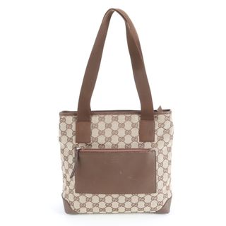 GUCCI - 美品 グッチ GGキャンバス 28893 レザー トート バッグ 肩掛け