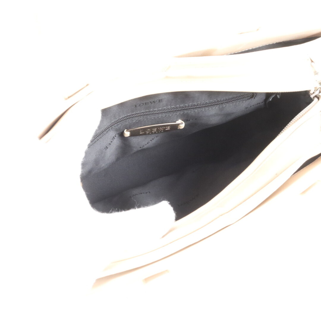 LOEWE - 美品 ロエベ アナグラム ベージュ レザー 2WAY ショルダー
