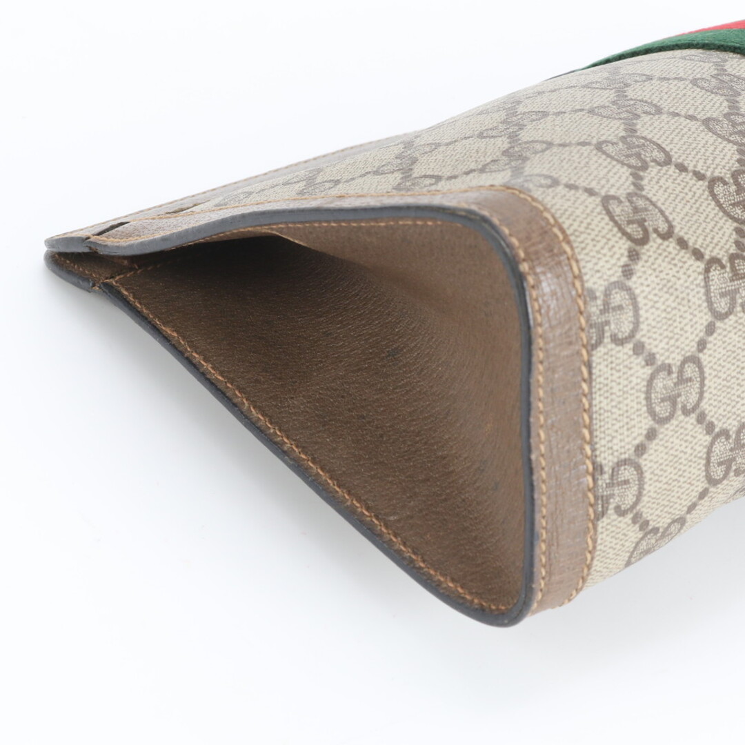 GUCCI - グッチ GGスプリーム シェリー ライン レザー セカンドバッグ