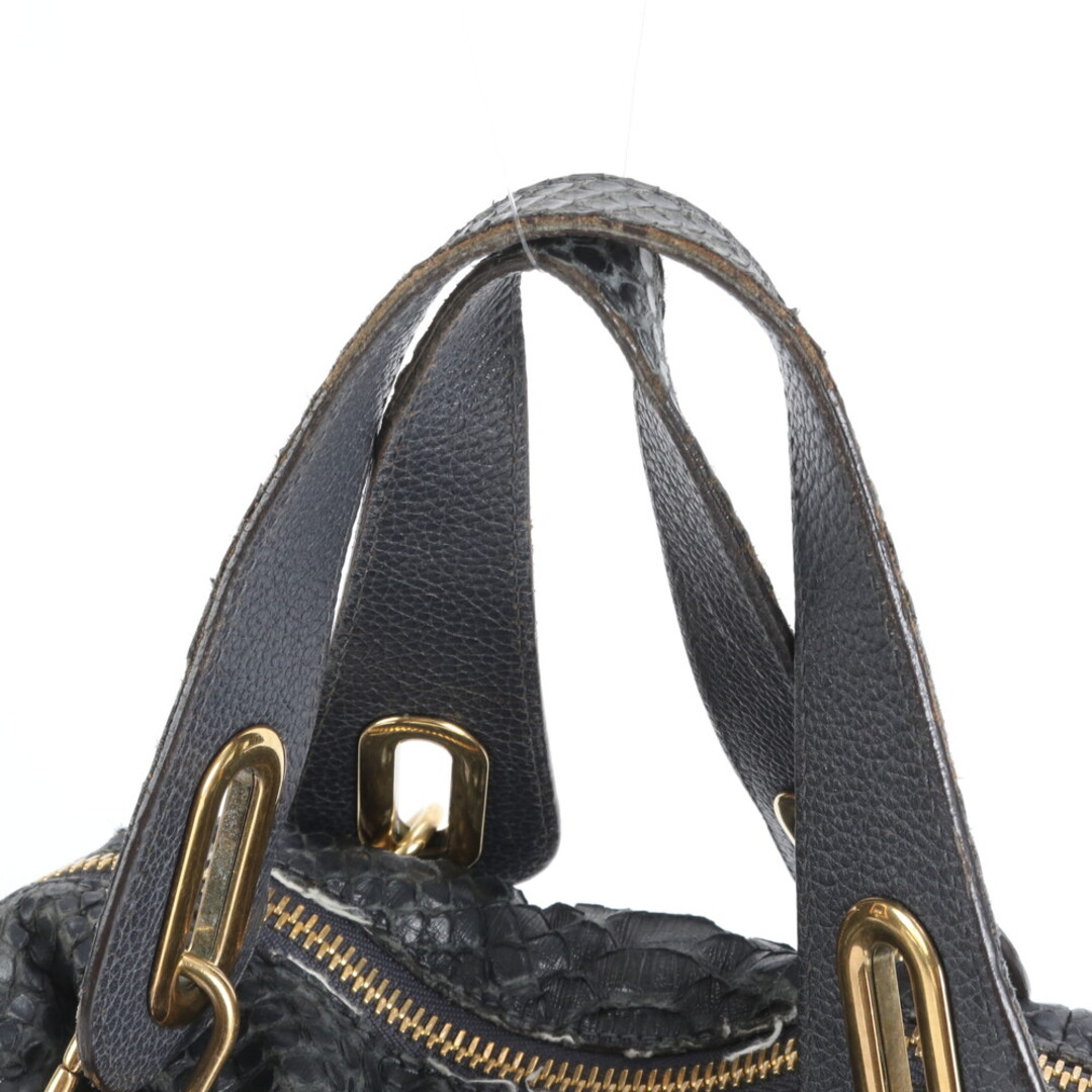 Chloe - クロエ パラティ パイソン レザー 2WAY ショルダーバッグ 斜め