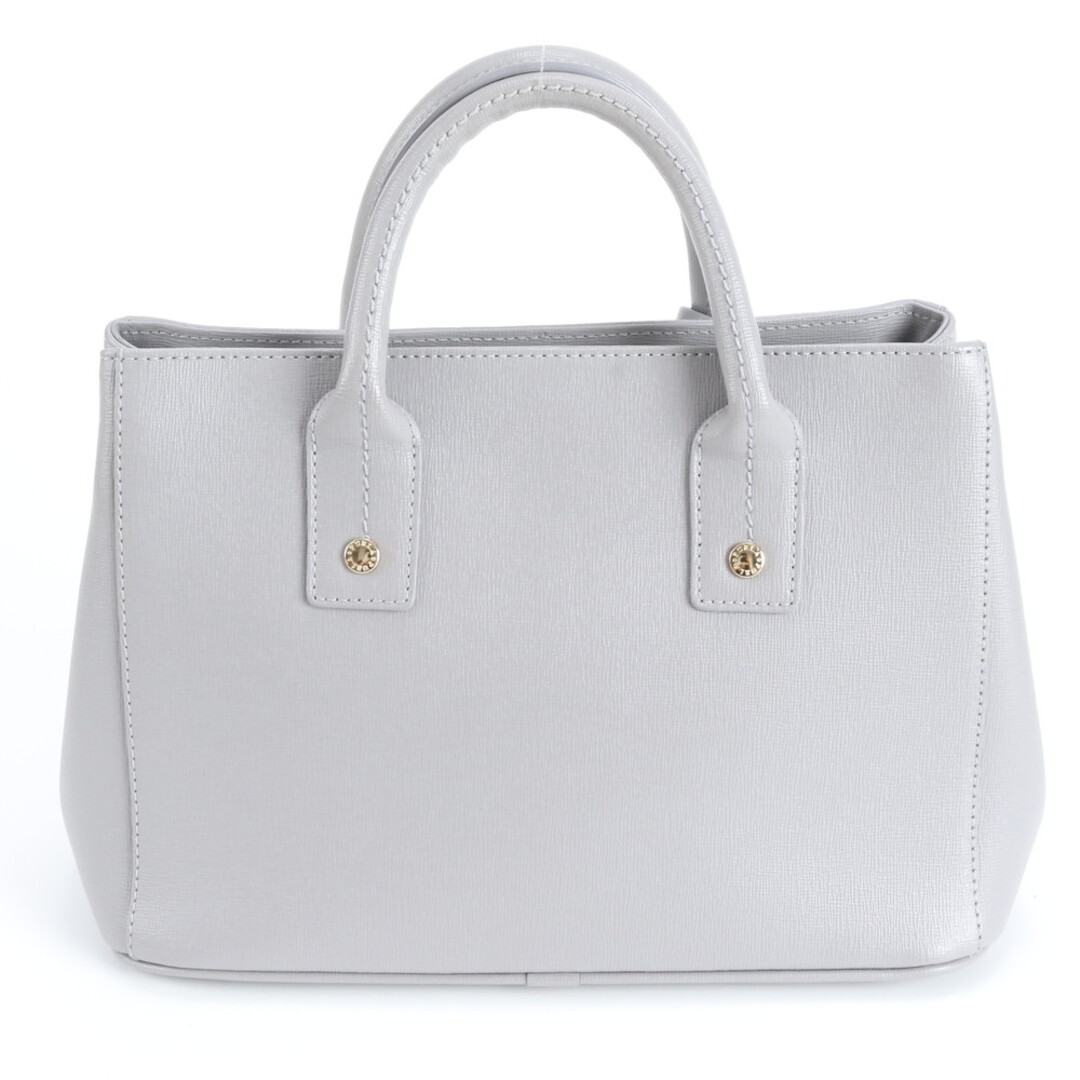 FURLA - 美品 フルラ リンダ レザー ハンドバッグ トート 本革 グレー