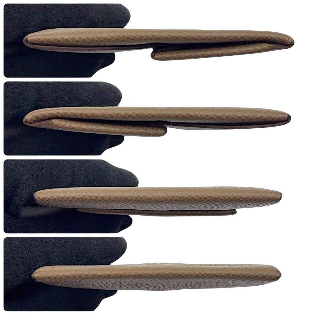 HERMES - 美品 箱付き エルメス バスティア エトゥープ U刻印 コイン