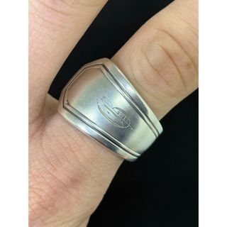 HERMES - 希少 ヴィンテージ hermes シェーヌダンクル リング シルバー