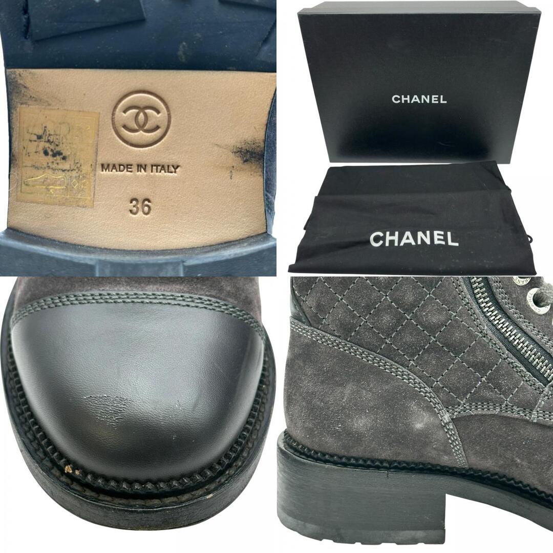 CHANEL - シャネル CHANEL ココマークスエードショートブーツ G33769