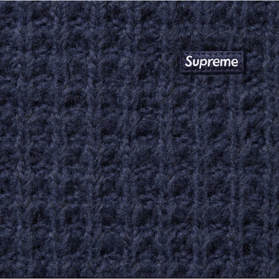 Supreme - Supreme Small Box Waffle Sweater Navy Sの通販 by