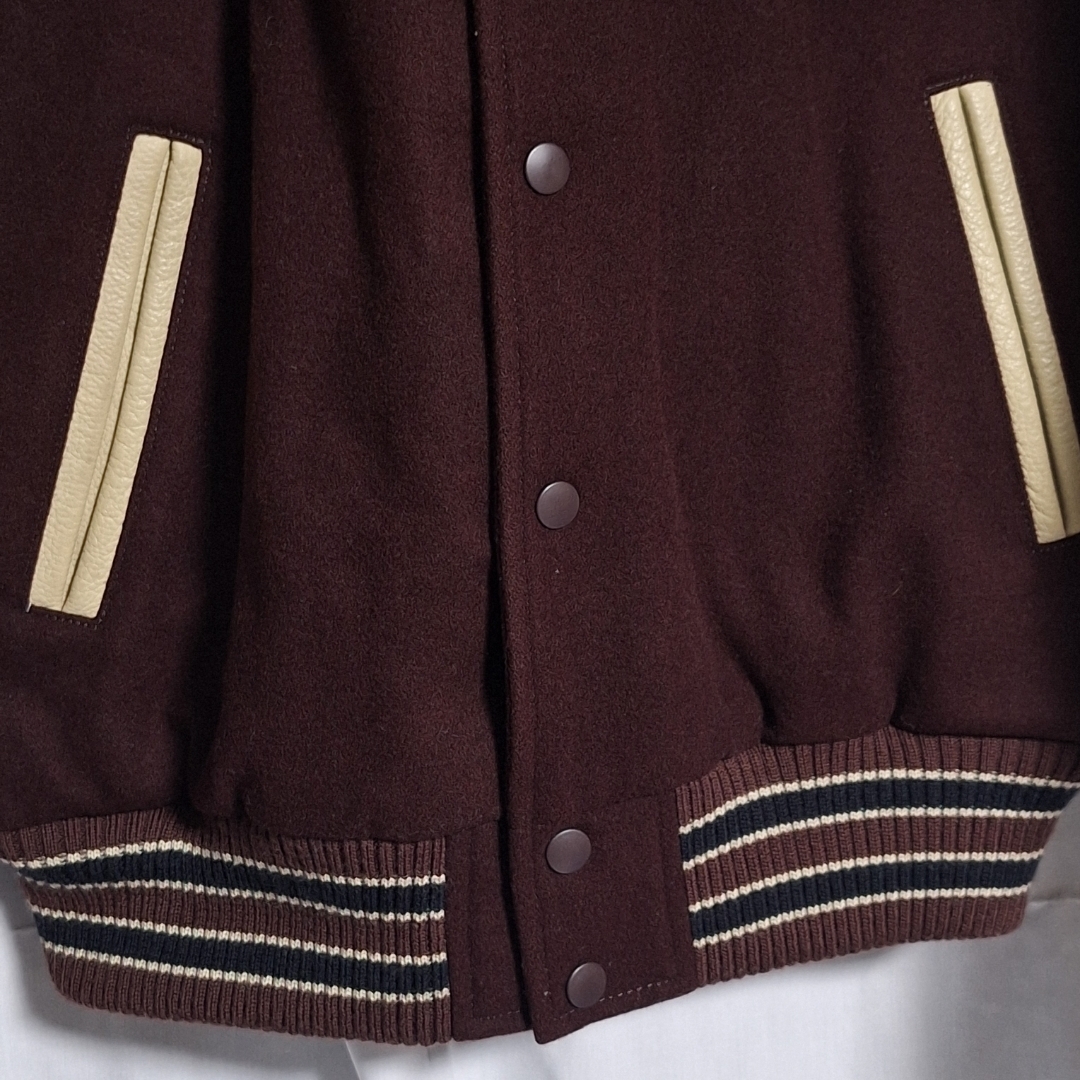 UNIQLO - OLD UNIQLO レザー切り替えスタジャン 牛革 XLサイズ