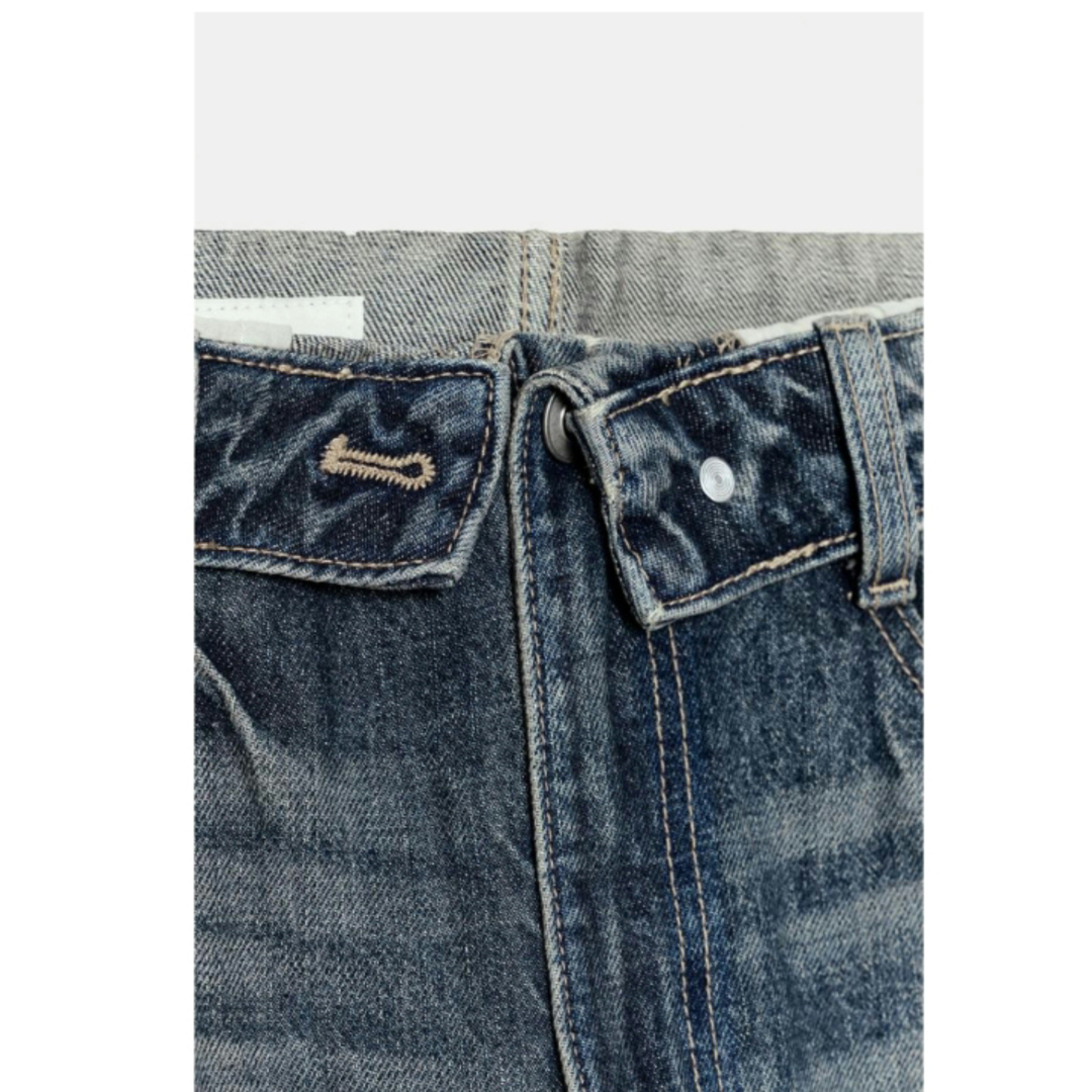 ZARA - 完売品 ZARA TRF ミッドライズ折り返しウエストデニムパンツ 34