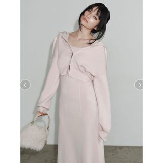 pium フリルリボン襟付きセットアップの通販 by 🍓🍓🍓｜ラクマ