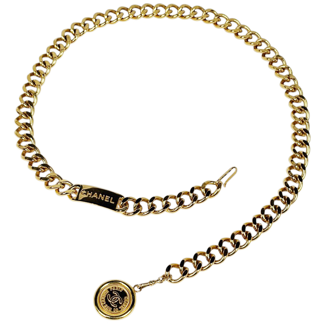 CHANEL - シャネル ココマーク チェーン ベルト レディース 【中古】の