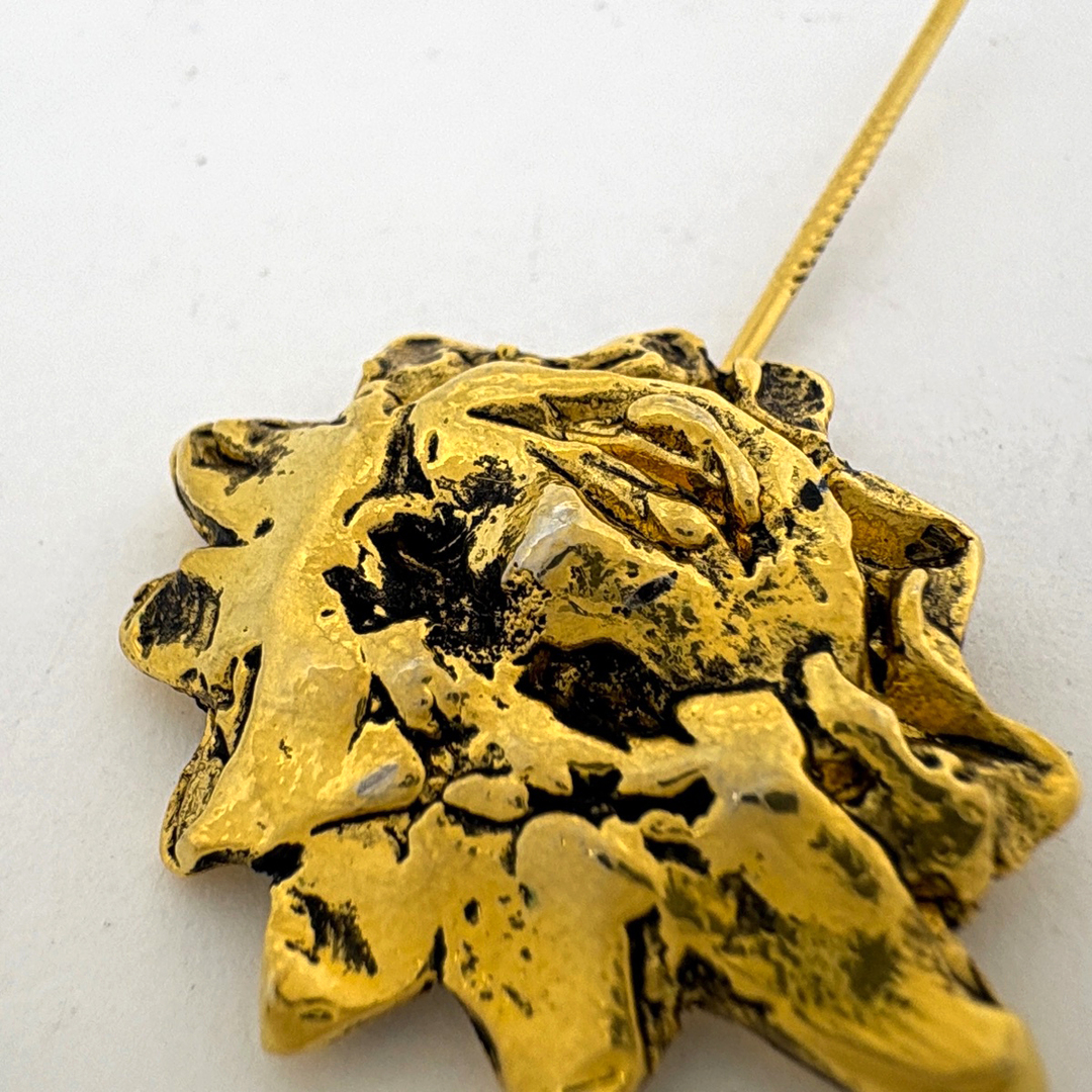 HERMES - エルメス 太陽モチーフ ピンブローチ GP 【中古】の通販 by