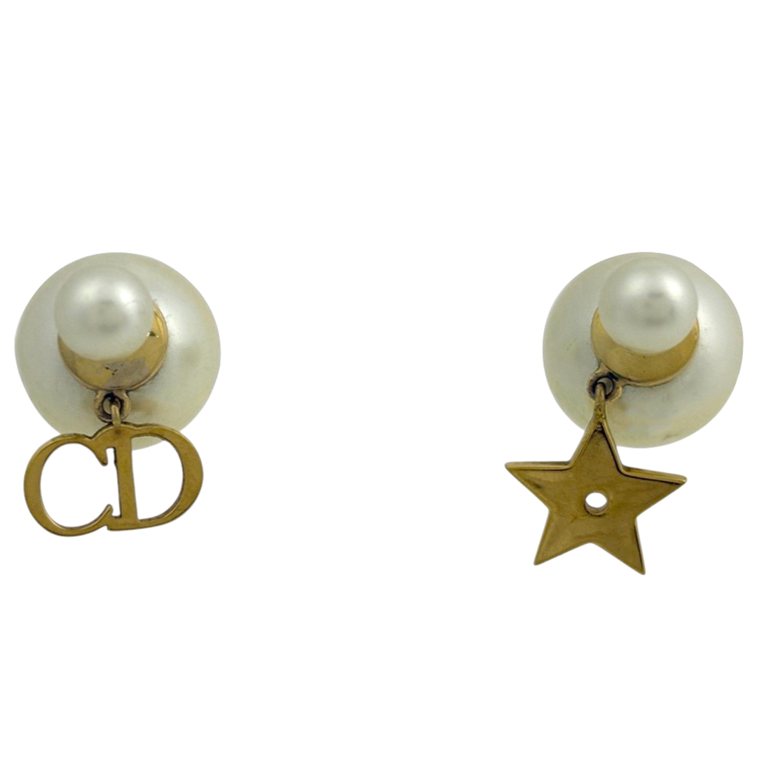 Christian Dior - クリスチャンディオール フェイクパール ピアス GP