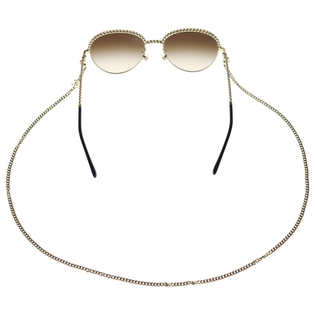 CHANEL - CHANEL シャネル ココマーク チェーンサングラス ゴールドの