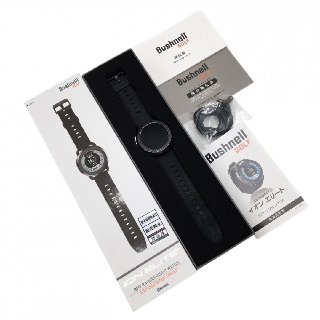 美品】ブッシュネル ゴルフウォッチ 黒 イオンエリート GPS 通電確認