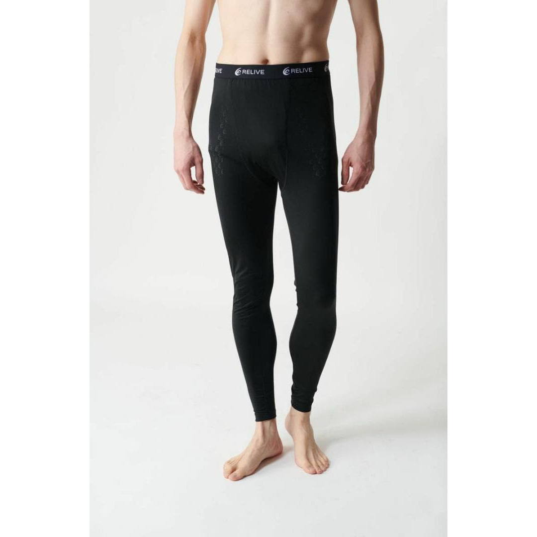 新品 リライブ メンズ インナー＆スパッツ L セットアップ 黒 Reliveの