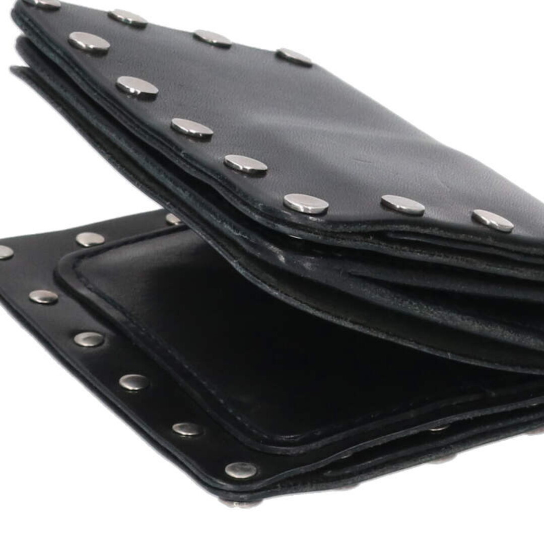 サブカルチャー subculture シルバースタッズレザーウォレット財布