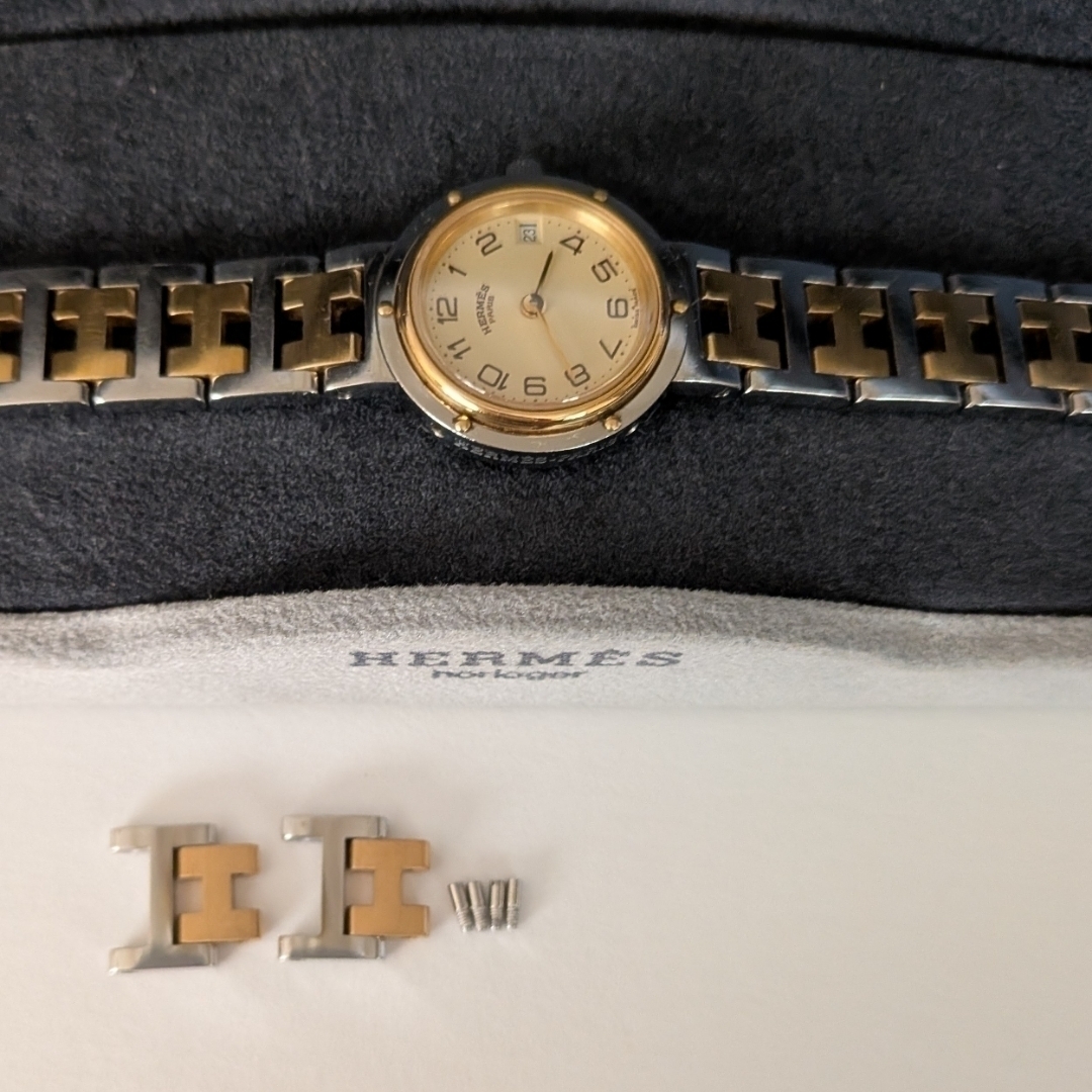 HERMES - HERMESエルメスクリッパー コンビヴィンテージ デイト