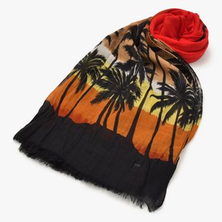 SAINT LAURENT - イヴ・サンローラン スカーフ ストール ドット柄