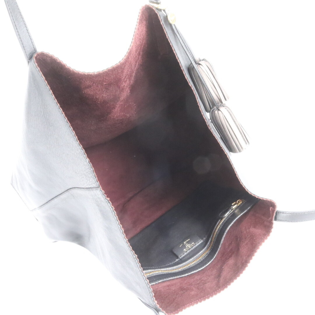 LOEWE - 美品 ロエベ アナグラム タッセル ナッパ レザー トート