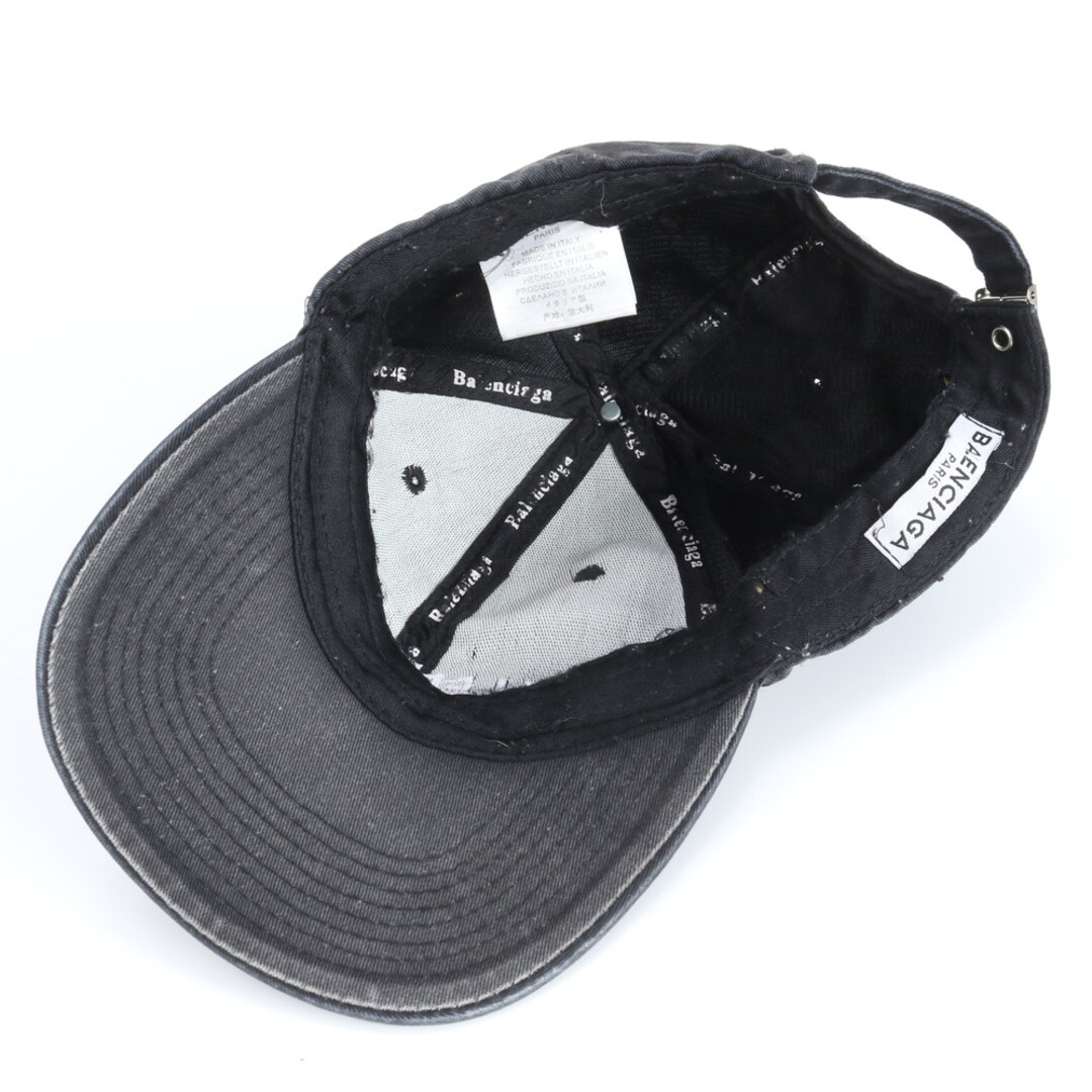BALENCIAGA - バレンシアガ 刺繍 ロゴ ベースボール キャップ 帽子