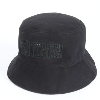 FENDI - 極美品 フェンディ ロゴ バケット ハット バケハ 帽子 FXQ801