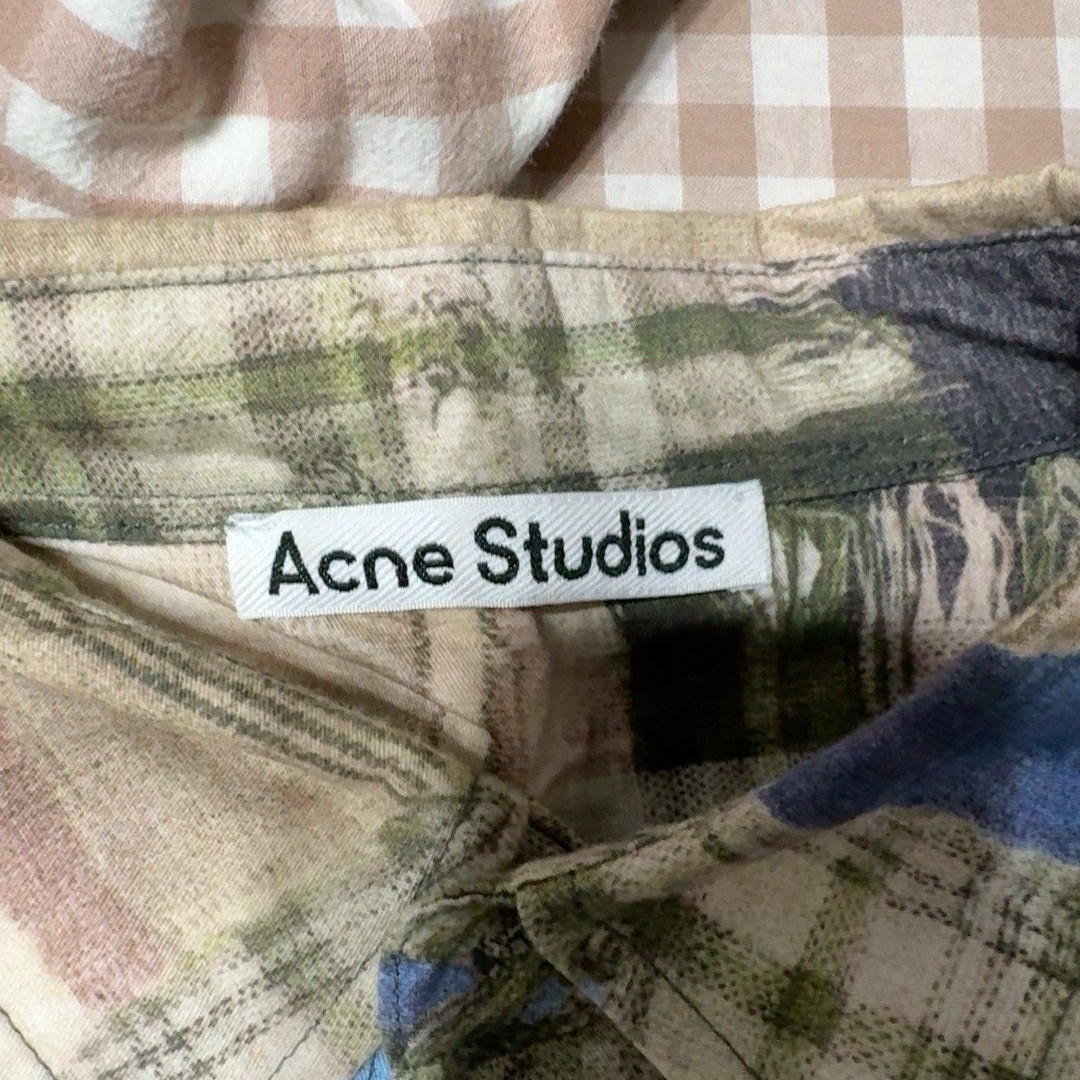 Acne Studios - Acne Studios パッチワークデザイン チェック柄 長袖