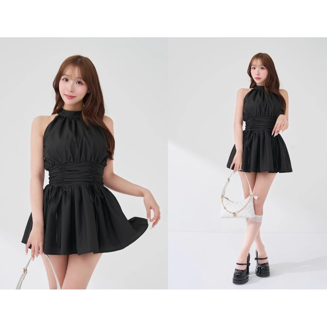 Darich - ダーリッチ darich アメスリギャザーフレアミニワンピース