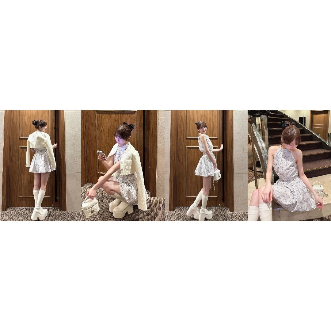 Darich - ダーリッチ darich アメスリギャザーフレアミニワンピース