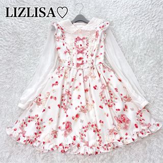LIZ LISA - 【完売品 未使用】LIZLISA テリア チェリー柄 ジャンスカ