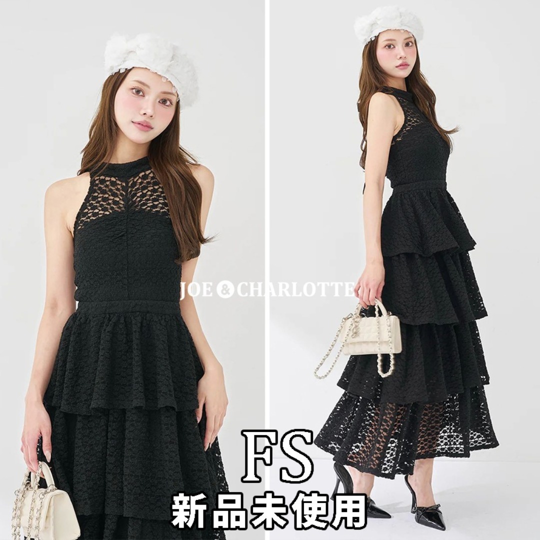 Darich - ダーリッチ darich バックリボンフラワーレースティアード