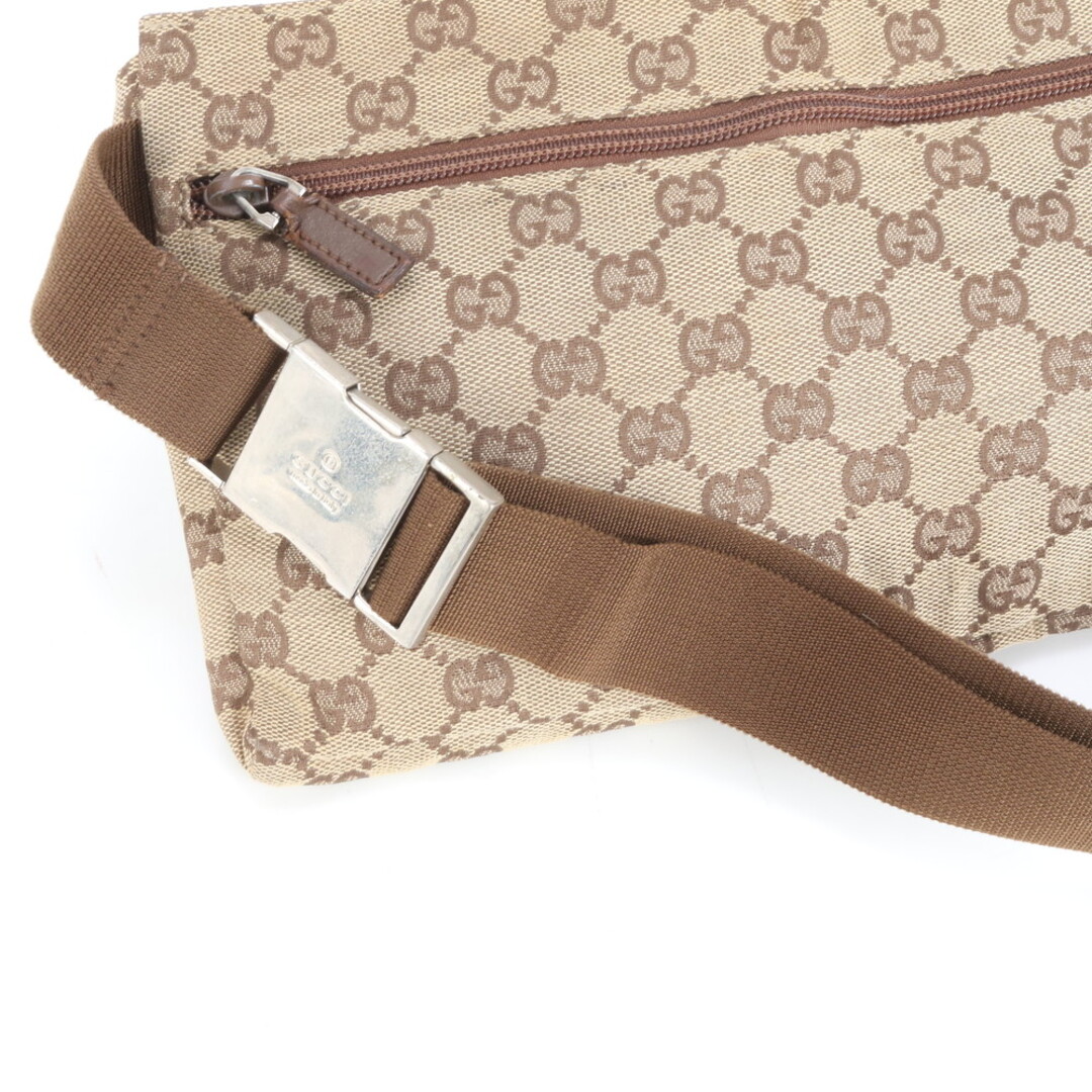 GUCCI - グッチ GGキャンバス 28566 レザー 2WAY ボディバッグ 斜め