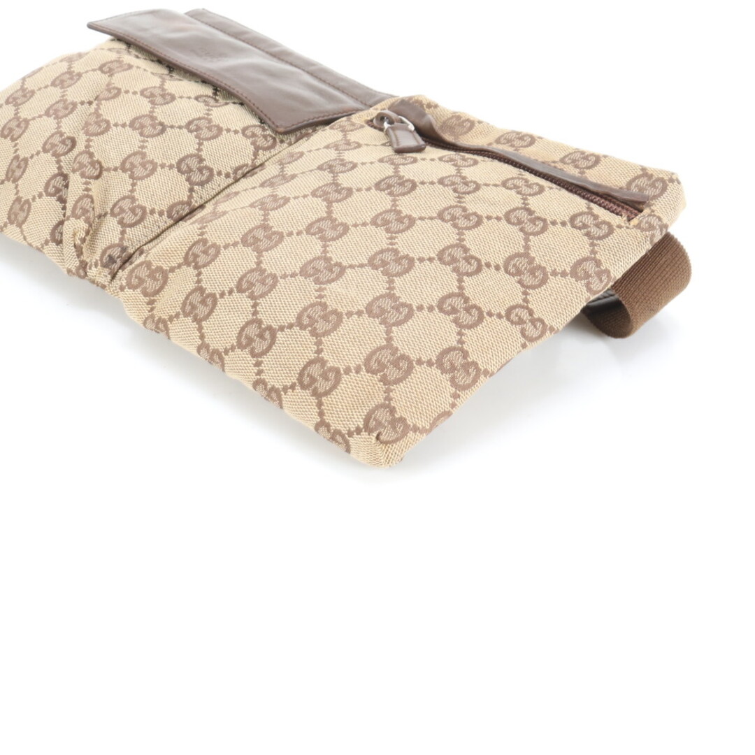 GUCCI - グッチ GGキャンバス 28566 レザー 2WAY ボディバッグ 斜め