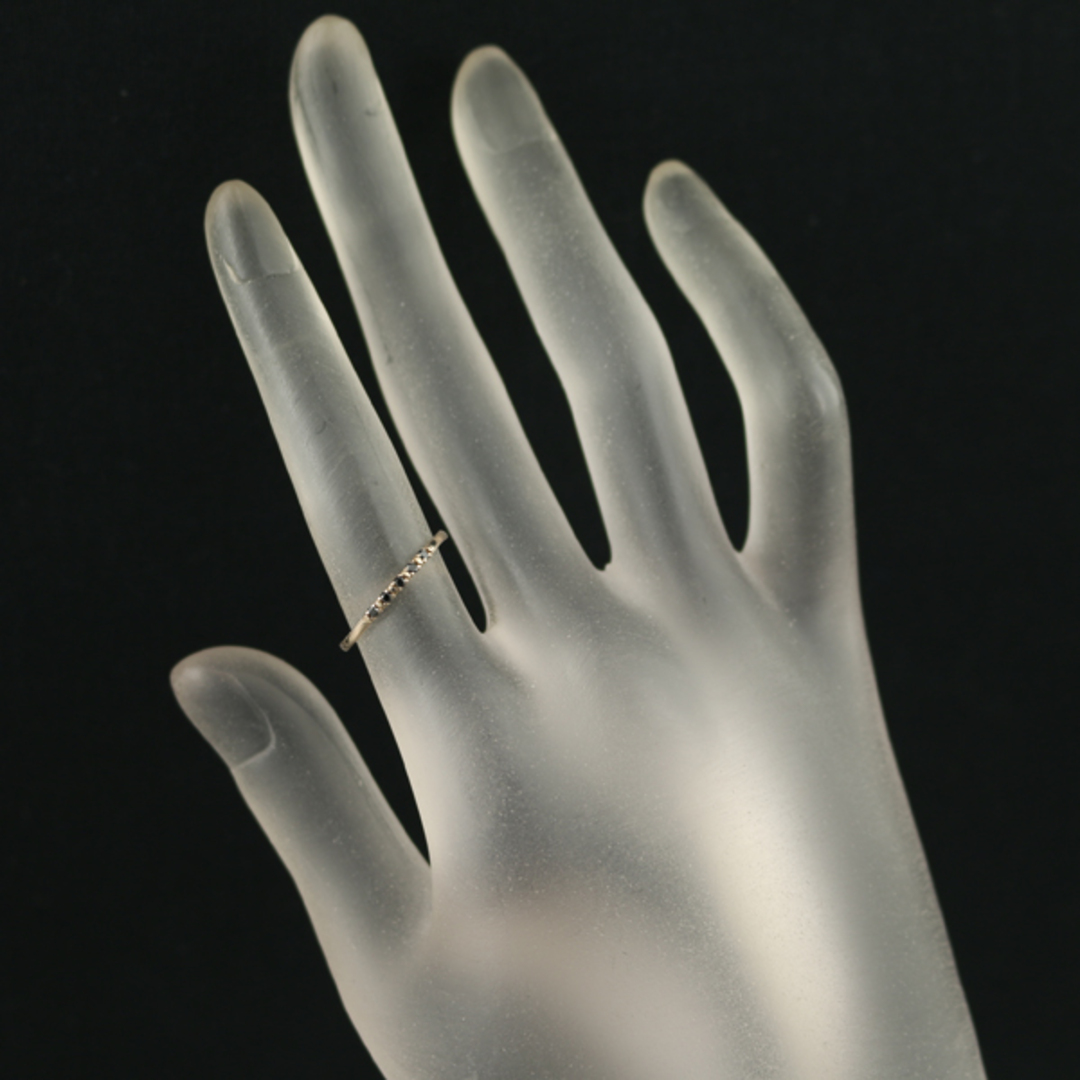 agete - アガット リング ブラックダイヤ ダイヤモンド 0.05ct 9号