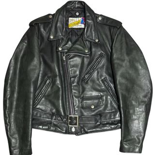 schott - Schott 618 USA製 ダブルライダースジャケット 40 ブラック