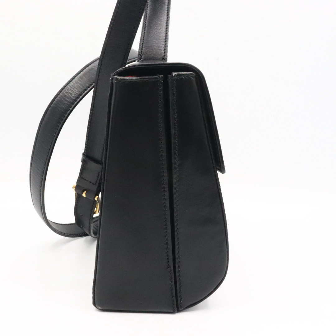 CELINE - 美品 セリーヌ レザー サークルロゴ ショルダーバッグ