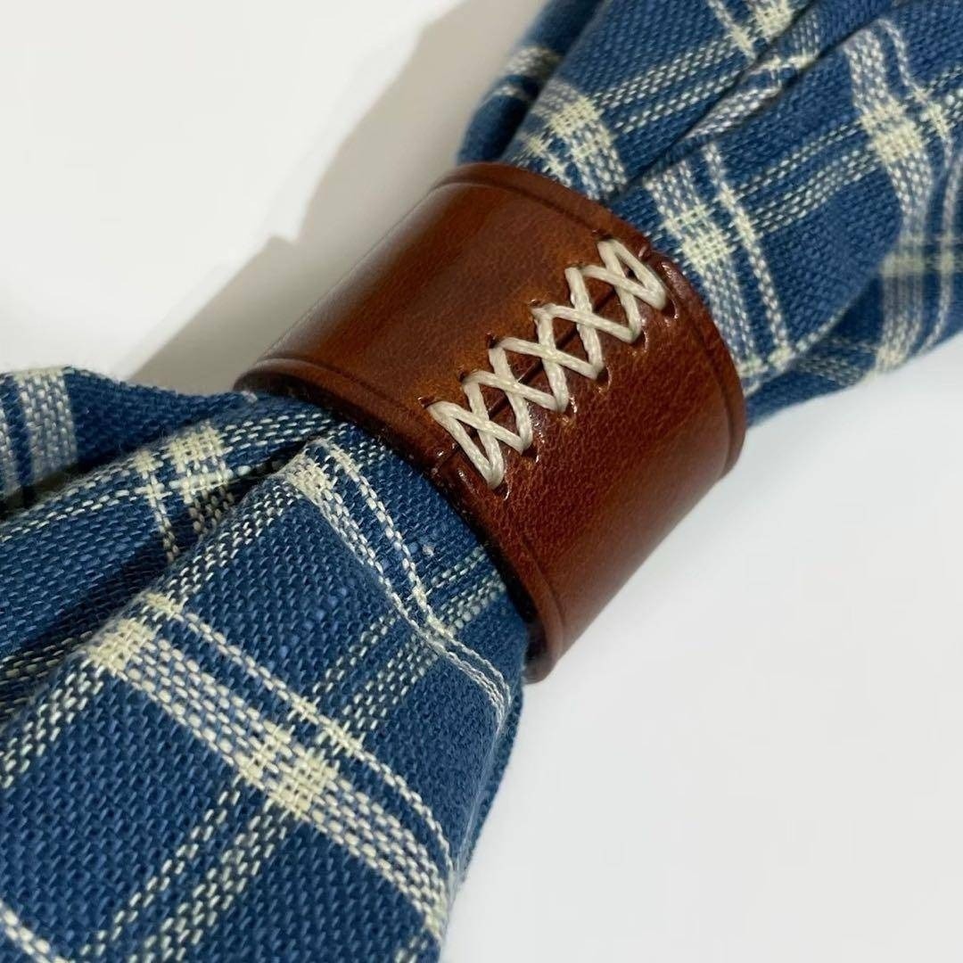 RRL - 【未使用】RRL チェックド ナプキン セット ウィズ レザー