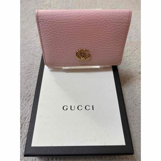 GUCCI - グッチ GUCCI カードケース 二つ折り GG マーモント 名刺入れ