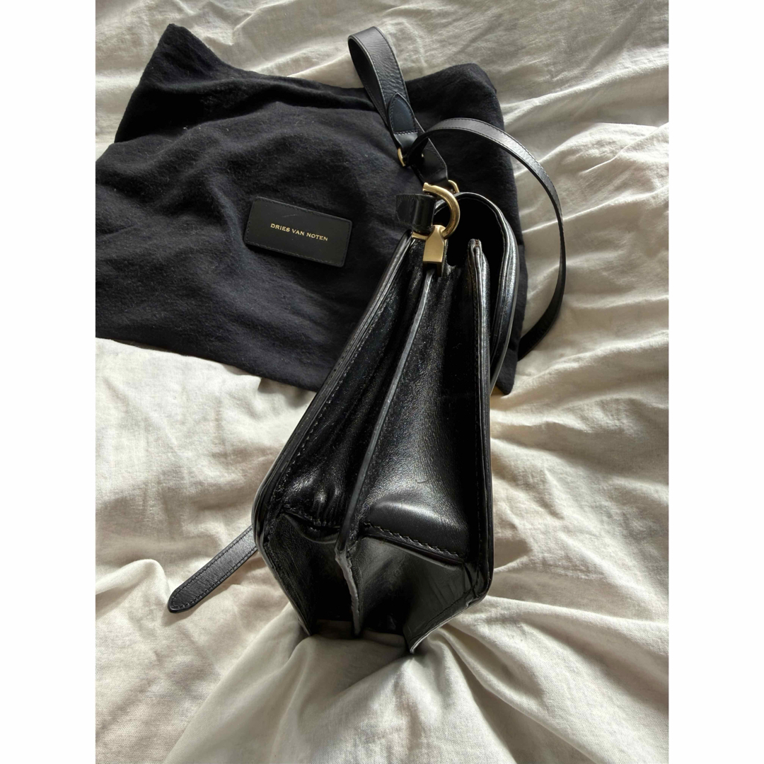 DRIES VAN NOTEN - DRIES VAN NOTEN 花柄 レザー ショルダーバッグの