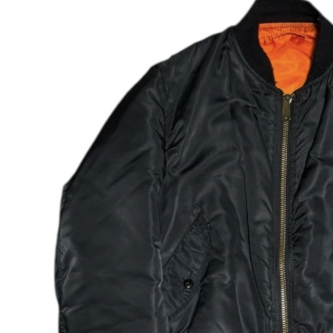 ALPHA INDUSTRIES - ALPHA 80s USA製 ビンテージ 旧タグ MA-1 ブラック