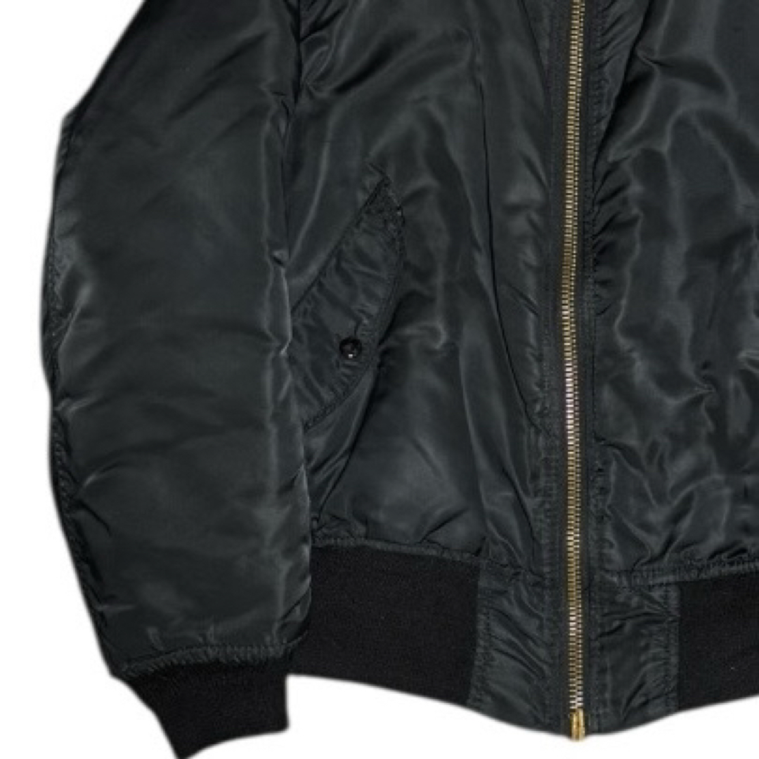 ALPHA INDUSTRIES - ALPHA 80s USA製 ビンテージ 旧タグ MA-1 ブラック