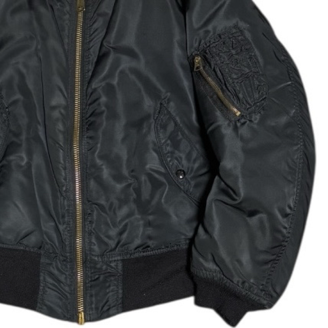 ALPHA INDUSTRIES - ALPHA 80s USA製 ビンテージ 旧タグ MA-1 ブラック