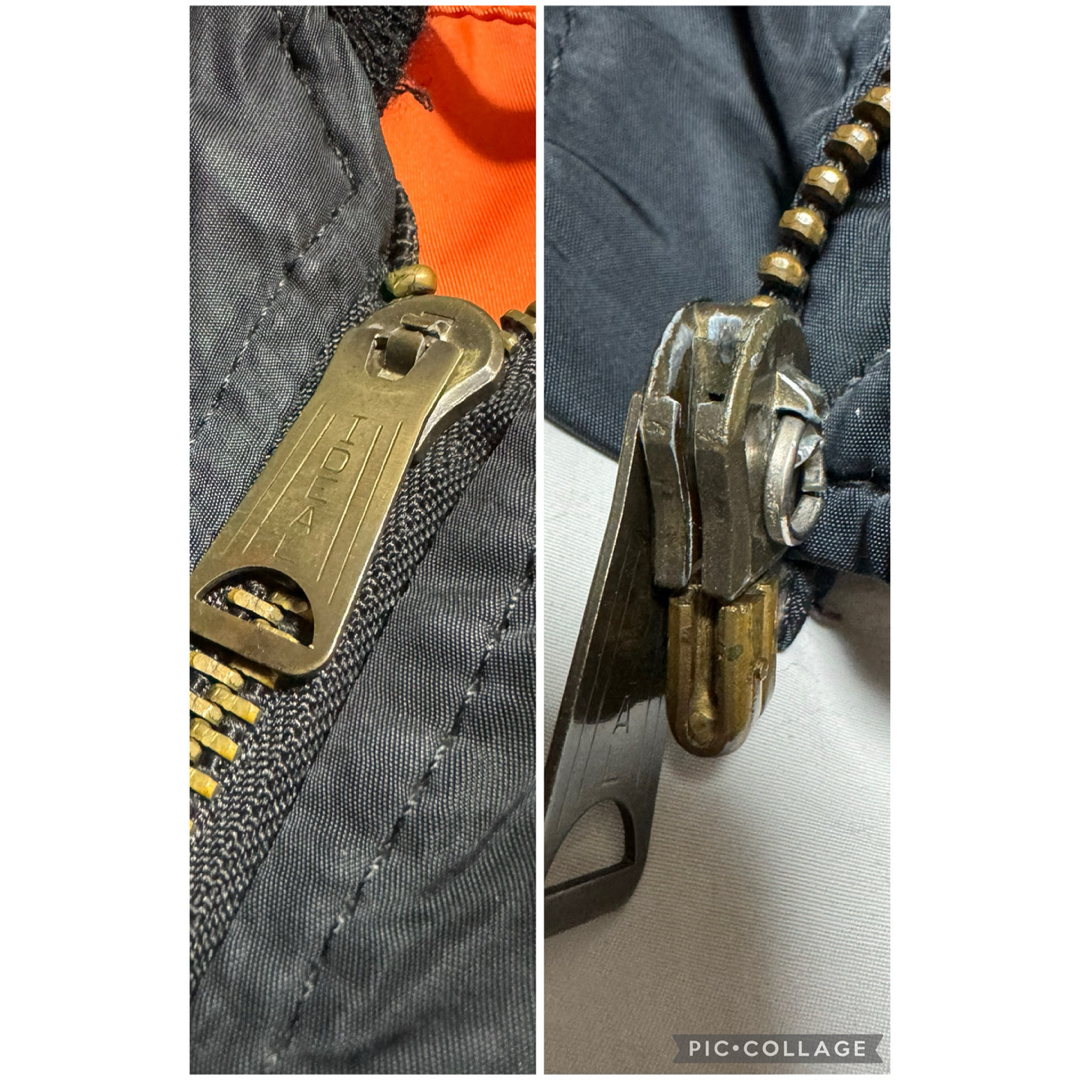 ALPHA INDUSTRIES - ALPHA 80s USA製 ビンテージ 旧タグ MA-1 ブラック