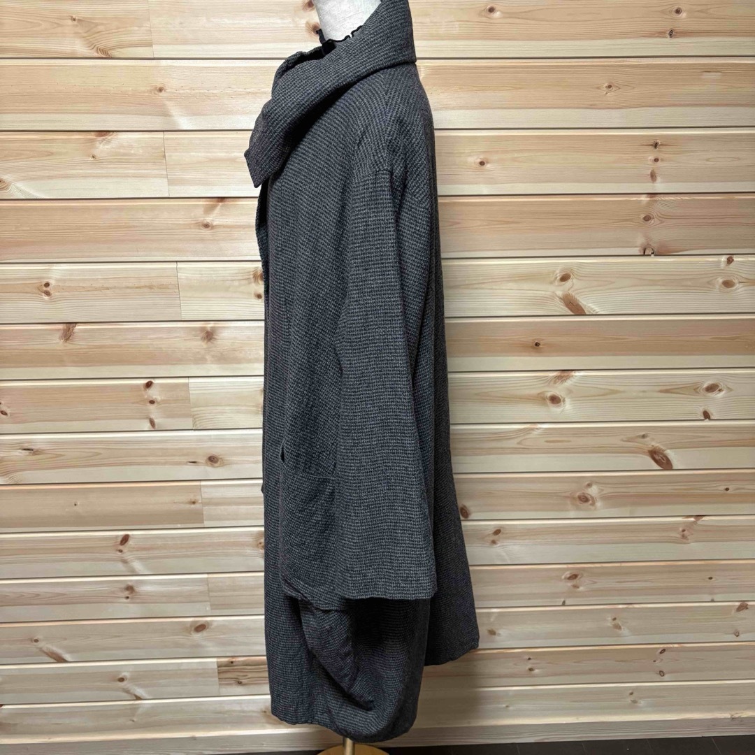 Sensounico - 美品！慈雨 ジウ ビッグカラー コート 40 変形