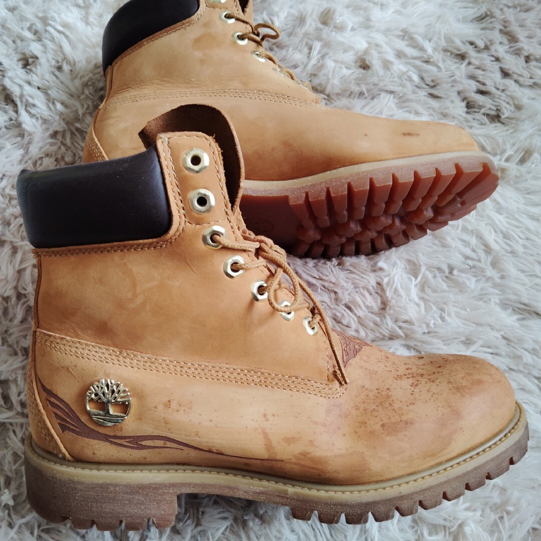 Timberland - Timberland 希少 イエローブーツ ワークブーツ ブラウン