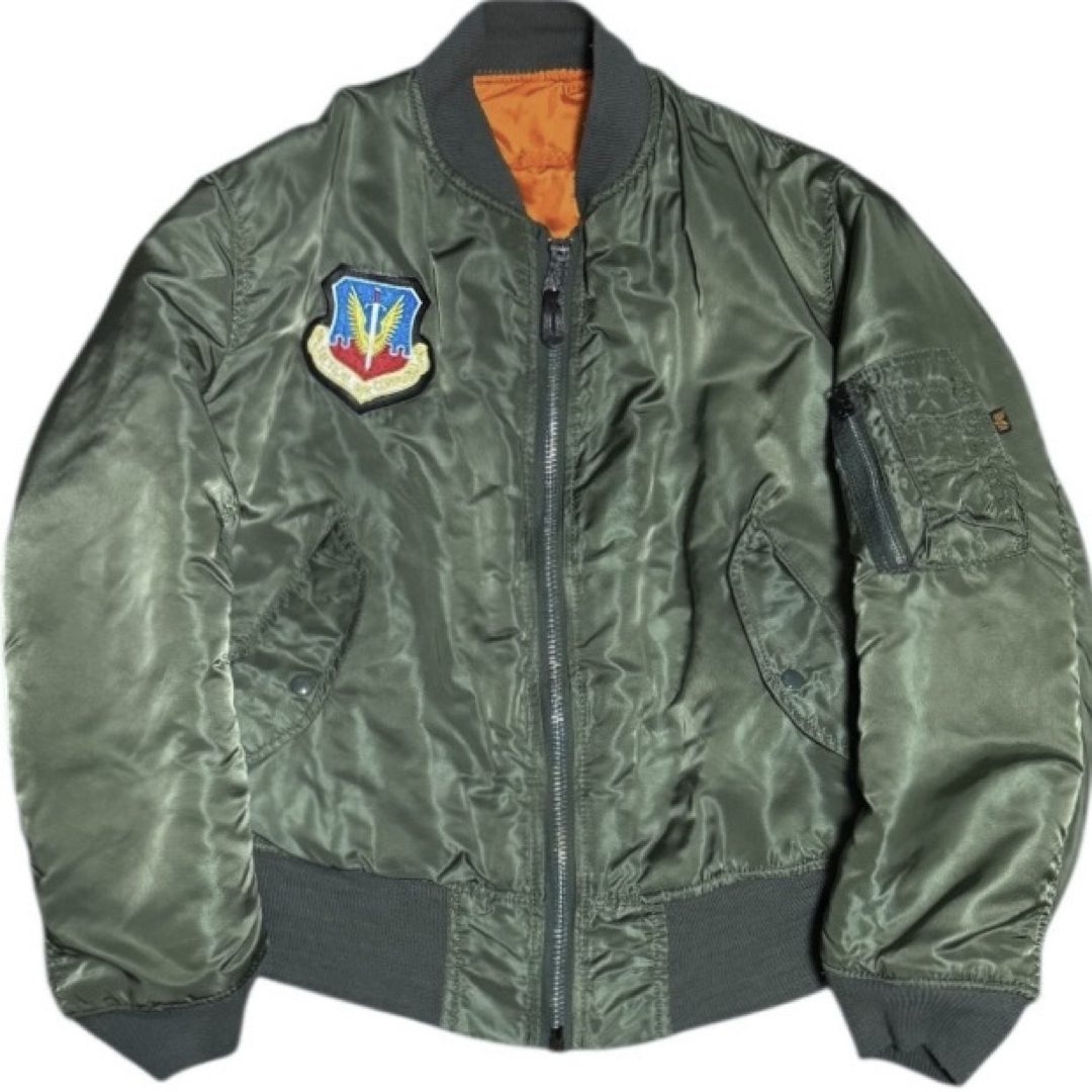 ALPHA INDUSTRIES - ALPHA 9Os USA製 MA-1 フライトジャケット セージ