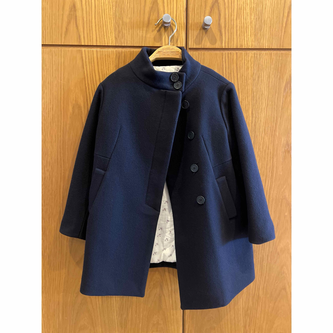 Bonpoint - 美品！Bonpoint ネイビー ウールコートの通販 by REAL